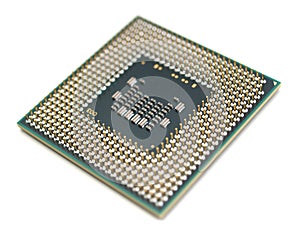 Contact pin side of a computer processor