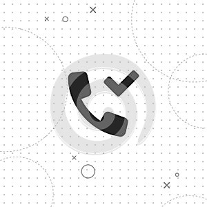 Contact saved, vector best flat icon