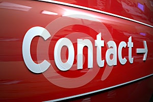 Contact sign