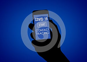 Contact Tracing app by mobile phone against Covid-19