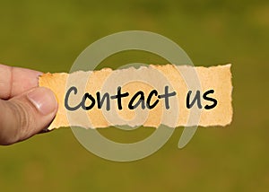 Contact us concept.