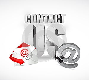 contact us concept illustration design