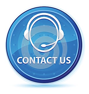 Contact us (customer care icon) midnight blue prime round button