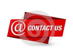 Contact us (email address icon) premium red tag sign