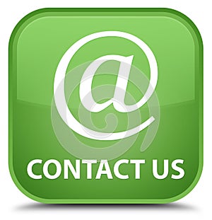 Contact us (email address icon) special soft green square button