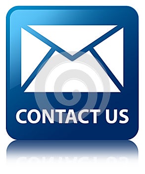 Contact us (email icon) blue square button