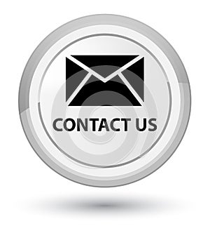 Contact us (email icon) prime white round button