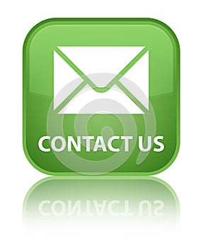 Contact us (email icon) special soft green square button