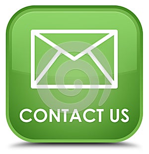 Contact us (email icon) special soft green square button