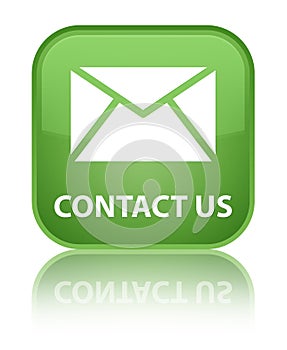 Contact us (email icon) special soft green square button