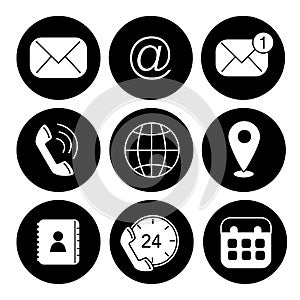 Contact Us icon set for your business.