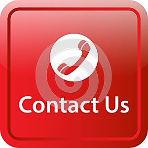 Contact us icon web button