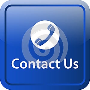 Contact us icon web button