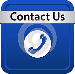 Contact us icon web button