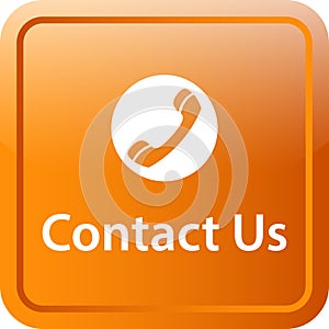 Contact us icon web button