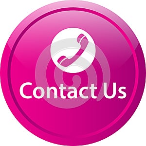 Contact us icon web button