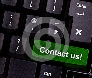 Contact us on keyboard