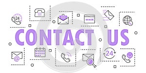 Contact us line banner