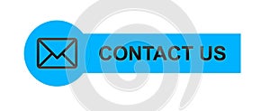 Contact us mail icon button