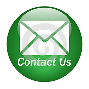 Contact us mail icon web button