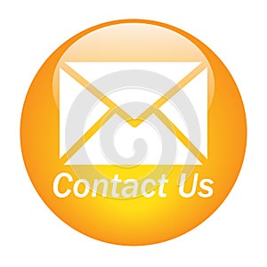 Contact us mail icon web button