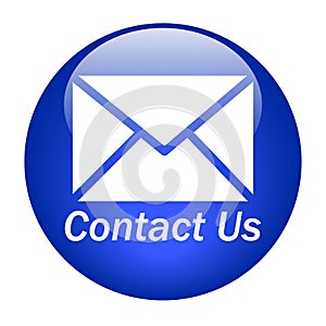 Contact us mail icon web button