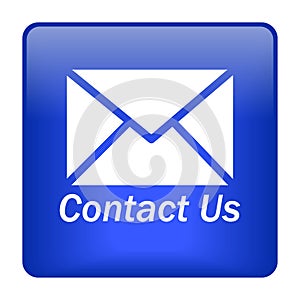 Contact us mail icon web button