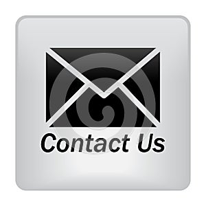 Contact us mail icon web button