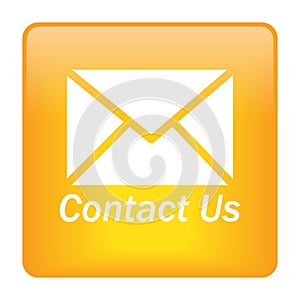 Contact us mail icon web button