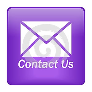 Contact us mail icon web button