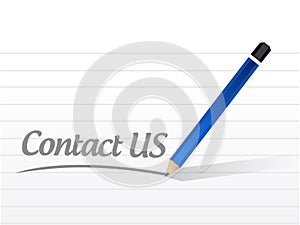 contact us message sign concept