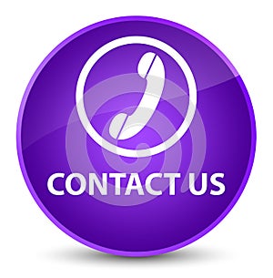 Contact us (phone icon) elegant purple round button