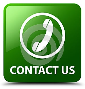 Contact us (phone icon) green square button