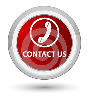Contact us (phone icon) prime red round button