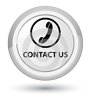 Contact us (phone icon) prime white round button