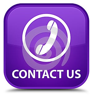 Contact us (phone icon) special purple square button