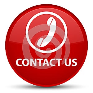 Contact us (phone icon) special red round button