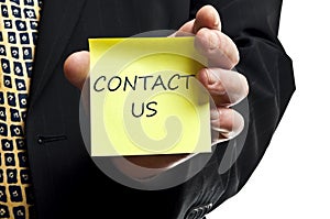 Contact us post it