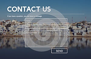 Contact Us Service Support Information Feedback Concept