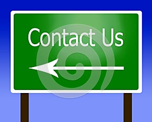 Contact Us sign