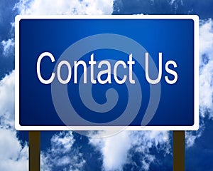 Contact Us sign