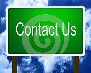 Contact Us sign guidepost