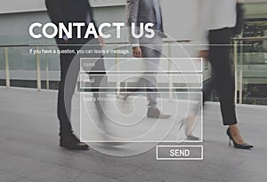 Contact Us Support Help Concept