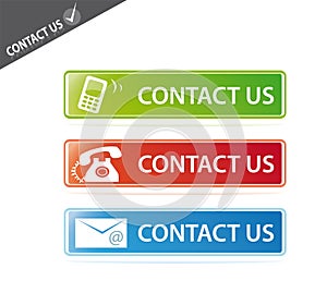 Contact us website buttons