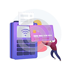 Contactless payment abstract concept vector illustration