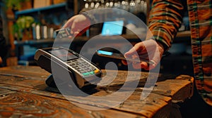 The Contactless Payment Process. AI generated