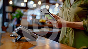 The contactless smartphone payment.AI generated image