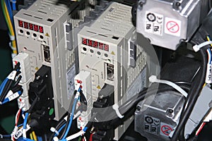 Contactors, relays` and electrical circuits.