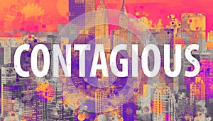 Contagious theme with the New York City skyline