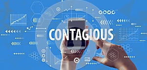 Contagious theme with smartphone